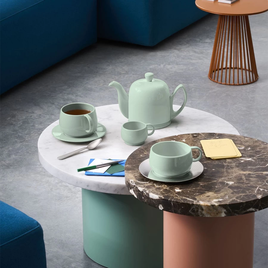 Degrenne Paris Green Almond Cafeteria Stackable Dining Set