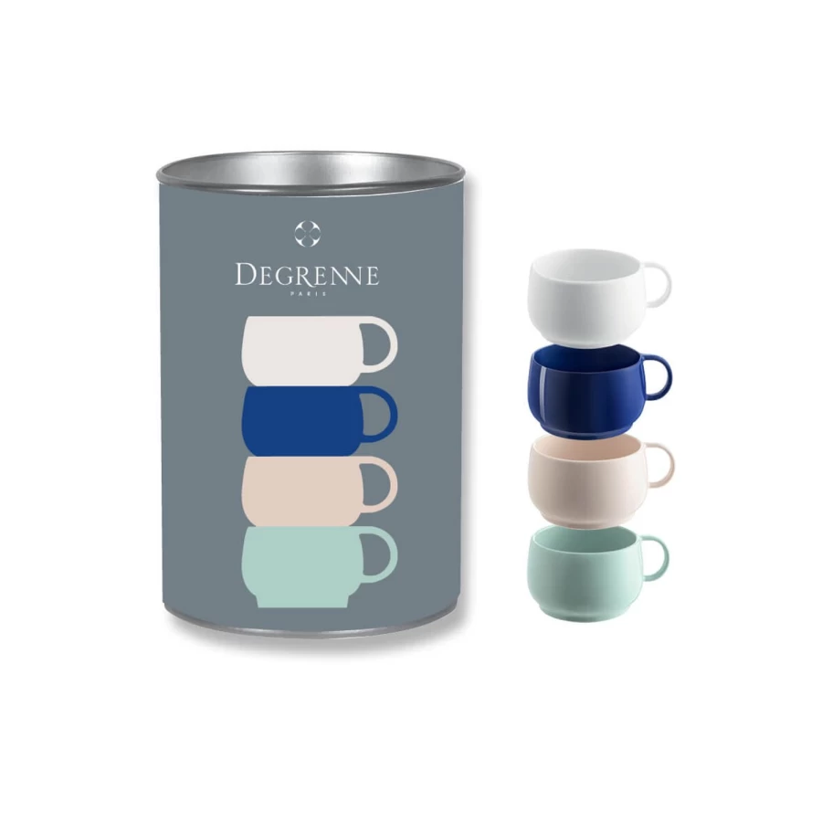 Degrenne Paris Empileo Cafeteria Stackable Coffee Cups Set