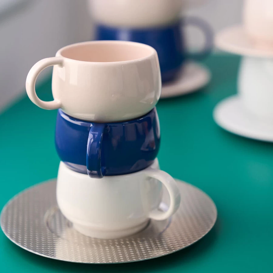 Degrenne Paris Empileo Cafeteria Stackable Coffee Cups Set